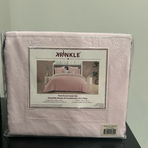 Swift Home Swift Home Modern Prewashed Crinkle Reversible Duvet Cover Set. - Picture 2 of 2